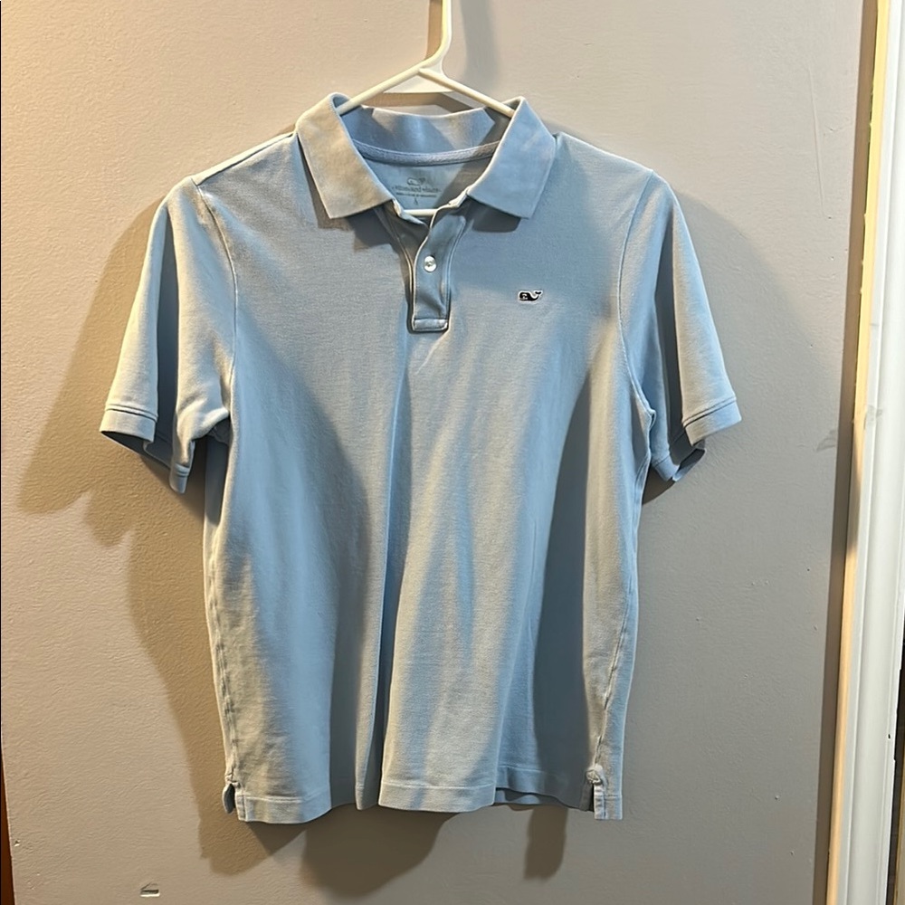 Vineyard Vines Youth Large Light Blue Polo Shirt